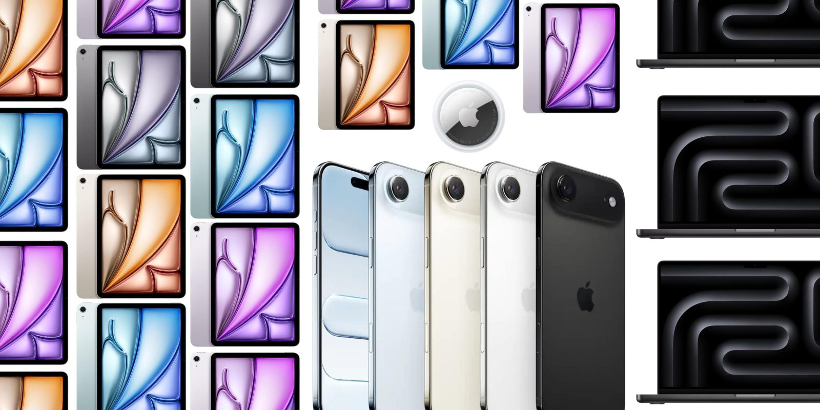 Ongoing Promotions: $150 Discount on M4 iPad Air, $300 Discount on 48GB M5 Pro MacBook Pro, $150 Off iPhone Air, AirTags Priced at $11 Each, and Additional Offers