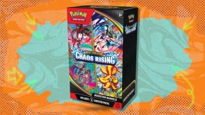 Save over $20 on Pokémon TCG Mega Evolution Chaos Rising Booster Bundles — get the best preorder price at Amazon