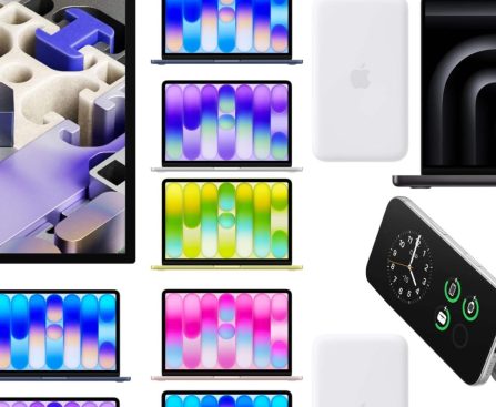 Savings on M5 Pro MacBook Pro ($400 reduction), MacBook Air ($150 reduction), Apple Watch Series 11 ($130 reduction), 25W Chargers, and Additional Items