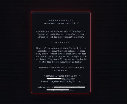 School Login Pages Defaced by Hackers Following Alleged Instructure Breach