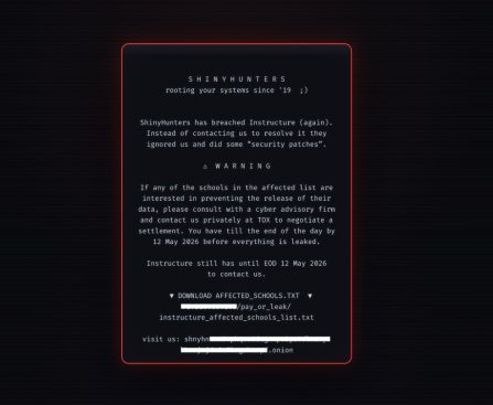 School Login Pages Defaced by Hackers Following Alleged Instructure Breach
