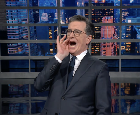 Stephen Colbert Criticizes the Trump Phone