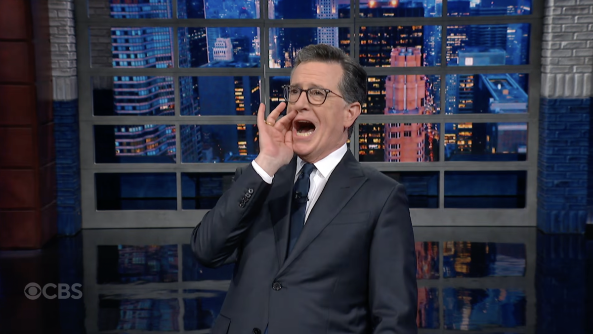 Stephen Colbert Criticizes the Trump Phone