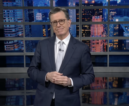 Stephen Colbert Responds to Trump’s UFO Files with Only Céline Dion Clips