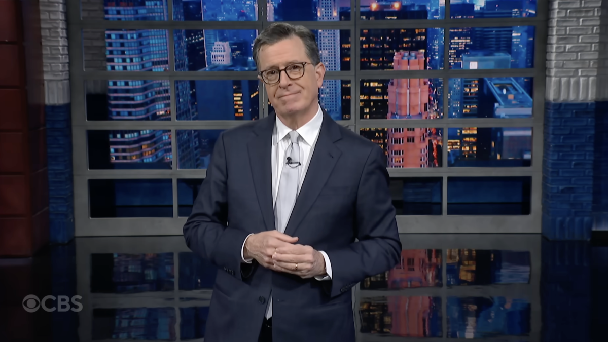 Stephen Colbert Responds to Trump’s UFO Files with Only Céline Dion Clips