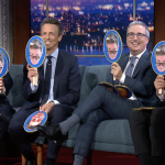 Stephen Colbert's Simultaneous Interview with Kimmel, Fallon, Meyers, and Oliver is Beautiful Chaos