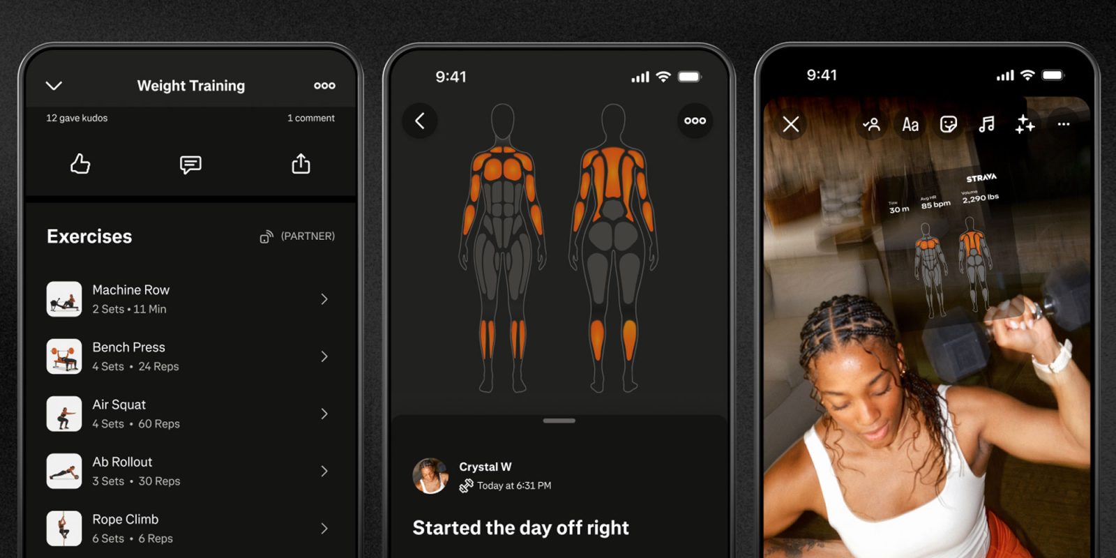 Strava Launches Specialized Support for Strength Training, Featuring Sets, Reps, Weight, and Muscle Groups