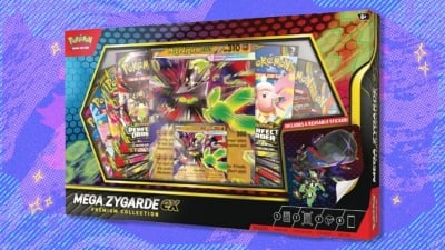 The Pokémon TCG Mega Zygarde EX Premium Collection is near market price on Amazon — purchase now for under $70