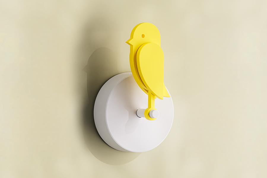 This mechanical bird stops functioning when your home’s air quality worsens