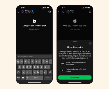 WhatsApp Introduces Incognito Mode for Meta AI Chats